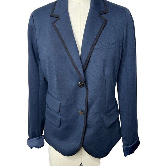 Gap Academy Blazer Navy Blue Schoolboy Stretch Womens Single Breasted Size 4 - Picture 1 of 9